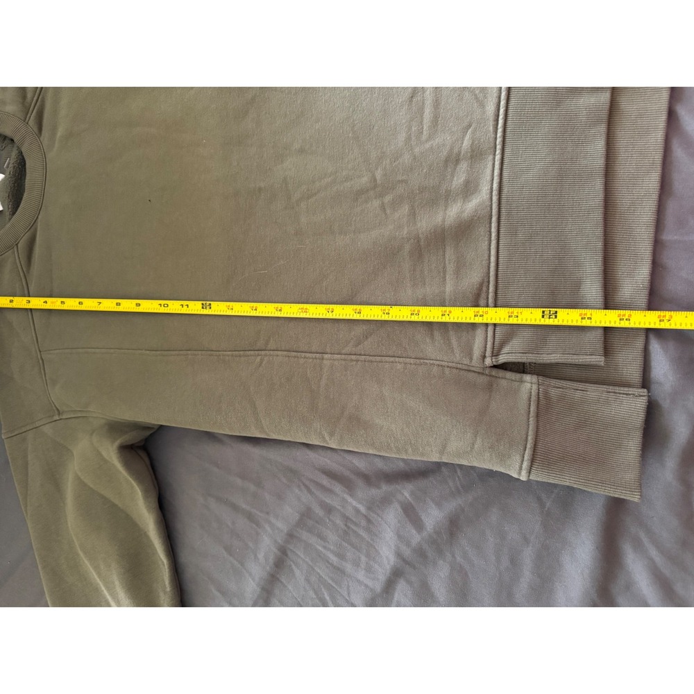 Berkley‎ Jensen Mens Olive Green Crewneck Sweatshirt Fleece Pullover Size S - Picture 6 of 6